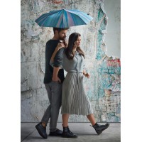 KNIRPS T.200 Medium Duomatic Soft Mint - elegantní plně automatický deštník