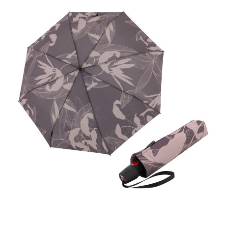 Knirps KNIRPS T.200 Medium Duomatic Garden Earth - elegantní plně automatický deštník