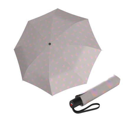 Knirps KNIRPS A.200 MEDIUM DUOMATIC Magicdots Shell - elegantní dámský plnoautomatický deštník