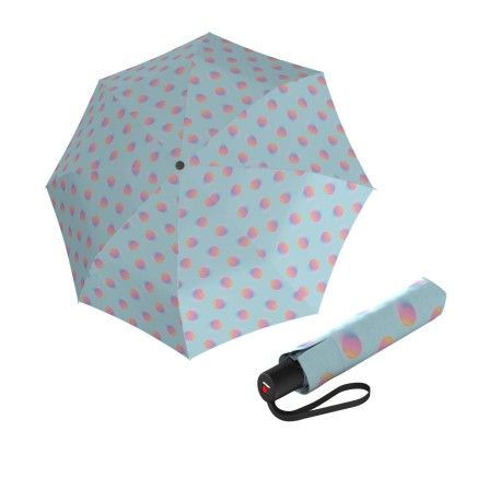 Knirps KNIRPS A.200 MEDIUM DUOMATIC Magicdots Sky - elegantní dámský plnoautomatický deštník