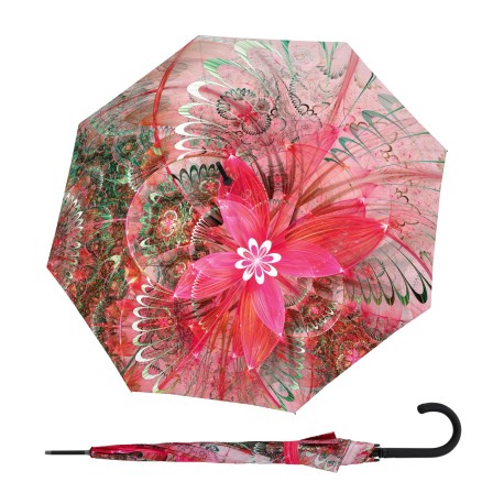 Doppler Fiber Flex Long AC Celestial - dámský holový vystřelovací deštník