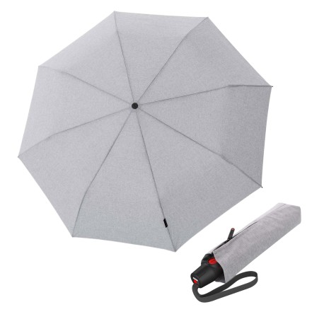 Knirps KNIRPS T.200 Medium Duomatic Melange grey - elegantní plně automatický deštník