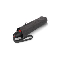KNIRPS T.200 Medium Duomatic Melange black - elegantní plně automatický deštník