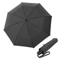 KNIRPS T.200 Medium Duomatic Melange black - elegantní plně automatický deštník