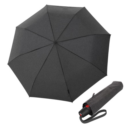 Knirps KNIRPS T.200 Medium Duomatic Melange black - elegantní plně automatický deštník