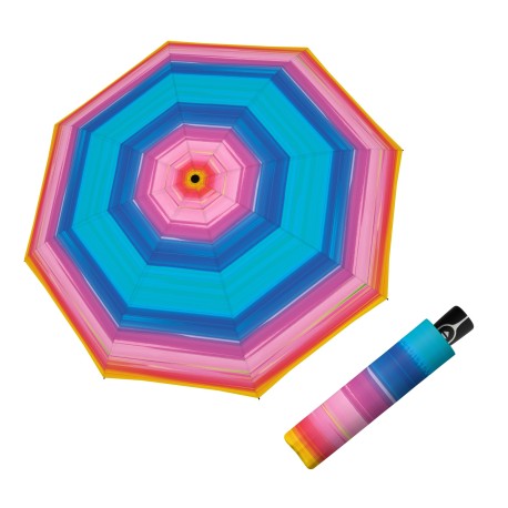 Doppler Fiber Magic Happy pink - dámský plně automatický deštník