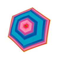 Fiber Havanna Happy pink - dámský skládací deštník