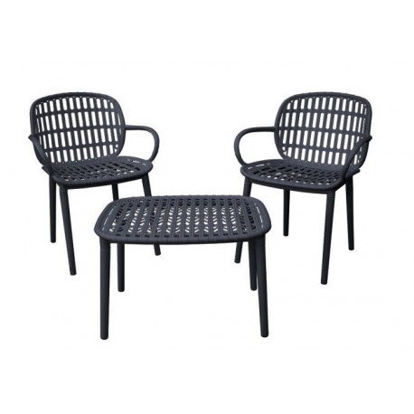 Doppler POLIKORO - balkonová plastová sedací souprava - 2. jakost