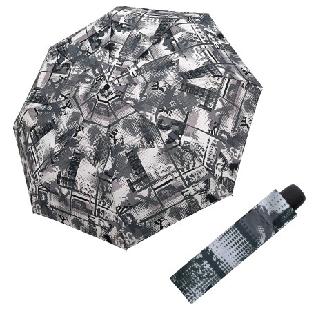 Derby Hit Mini Youth Black & White - dámský skládací deštník