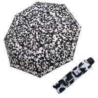 Hit Mini Lettering Black&White - dámský skládací deštník