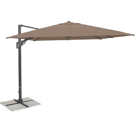 Derby RAVENNA 3 x 3 m – zahradní slunečník s boční tyčí : Desén látky - 846