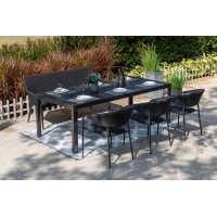 Melia LIKA-TEX® antracit - luxusní zahradní křeslo