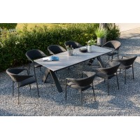 Melia LIKA-TEX® antracit - luxusní zahradní křeslo