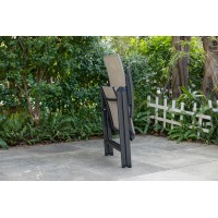 AVANTAGE - hliníkové polohovací křeslo mocca