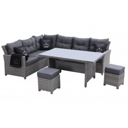 HAVANNA COMBI - zahradní rohová ratanová sedací souprava