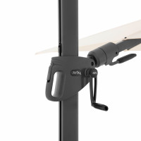 DERBY DX 210 x 210 cm – zahradní slunečník s boční nohou