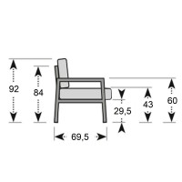 Manhattan Set - hliníková zahradní souprava