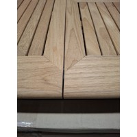 Stůl CONCEPT rozkládací s teakovou deskou - 2. jakost (N291)