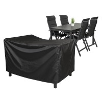 Ochranný obal na stůl 180 x 100 cm + 4 křesla polohovací, stohovací