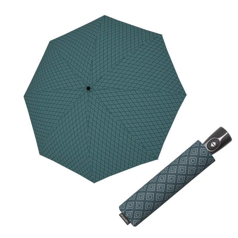 Fiber Magic Calm petrol – dámský plně automatický deštník