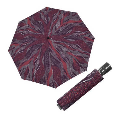 Doppler Fiber Magic Whisper Berry – dámský plně automatický deštník