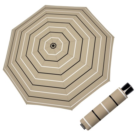 Doppler Mini Fiber Classy sand - dámský skládací deštník