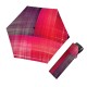 Carbonsteel Mini Slim Noble Check Pink - dámský skládací deštník