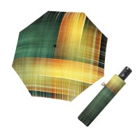 Carbonsteel Magic Noble Check gold - dámský plně automatický deštník