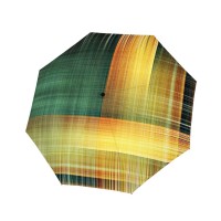 Carbonsteel Magic Noble Check gold - dámský plně automatický deštník