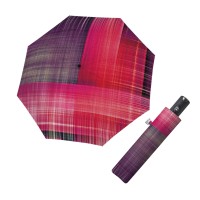 Carbonsteel Magic Noble Check pink - dámský plně automatický deštník