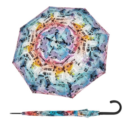 Doppler Fiber Flex AC Good News - dámský holový vystřelovací deštník