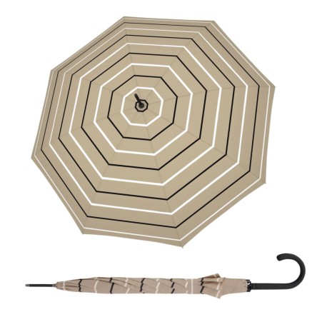 Doppler Fiber Flex AC Classy Sand - dámský holový vystřelovací deštník