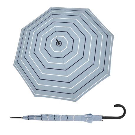 Doppler Fiber Flex AC Classy Blue - dámský holový vystřelovací deštník