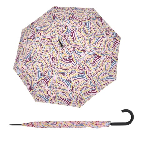 Derby Hit Long AC Zebra - dámský holový vystřelovací deštník