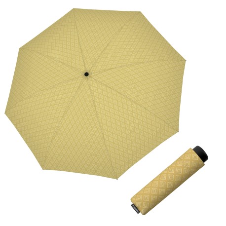 Doppler Fiber Fun Calm yellow - dámský/dětský skládací deštník