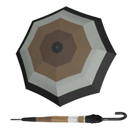 Knirps KNIRPS T.760 Classics Black - elegantní holový vystřelovací deštník