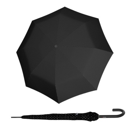 Knirps Knirps A.760 Stick Automatic Joy Black  - elegantní holový vystřelovací deštník