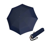 Knirps Chrome Matt Manual Navy - elegantní skládací deštník