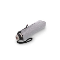 Knirps Chrome Matt Manual Melange Grey - elegantní skládací deštník