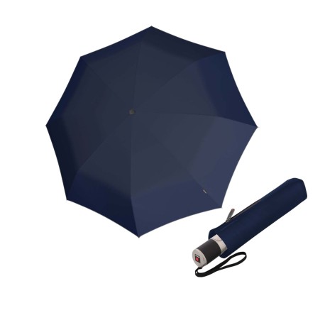 Knirps Knirps Chrome Matt Duomatic Navy - elegantní plně automatický deštník