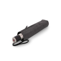 Knirps Chrome Matt Duomatic Melange Black - elegantní plně automatický deštník