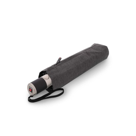 Knirps Knirps Chrome Matt Duomatic Melange Black - elegantní plně automatický deštník (obrázek 3)