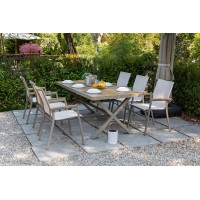 MERAN set - zahradní 7-dílná jídelní souprava