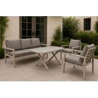 LIFE mocca - zahradní hliníková souprava