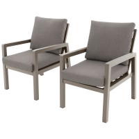 LIFE - zahradní hliníkové křeslo mocca