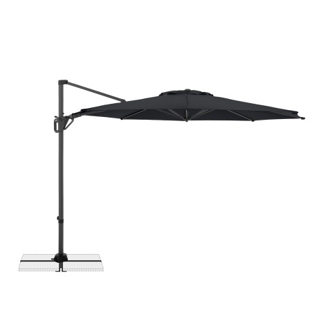 Doppler LIFE 310 cm – výkyvný zahradní slunečník s boční tyčí : Desén látky - 840