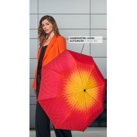 Carbonsteel Long AC Fusion red/yellow - dámský holový vystřelovací deštník