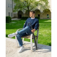 Long Carbonsteel - pánský holový vystřelovací deštník