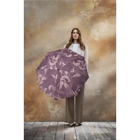 KNIRPS T.760 Garden Earth - elegantní holový vystřelovací deštník