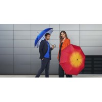 Carbonsteel Mini Slim Fusion red/yellow - dámský skládací deštník